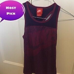 Nike girls size medium tank purple